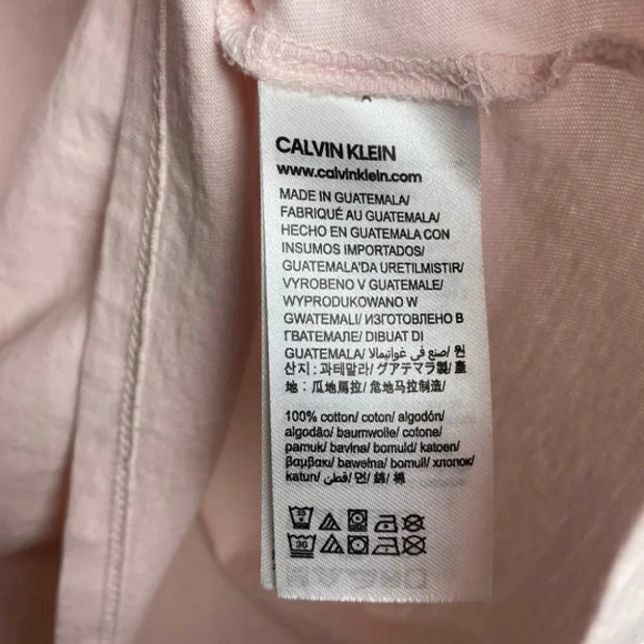 Calvin Klein Jeans Pink Short Sleeve  Tee Shirt - Picture 5 of 6